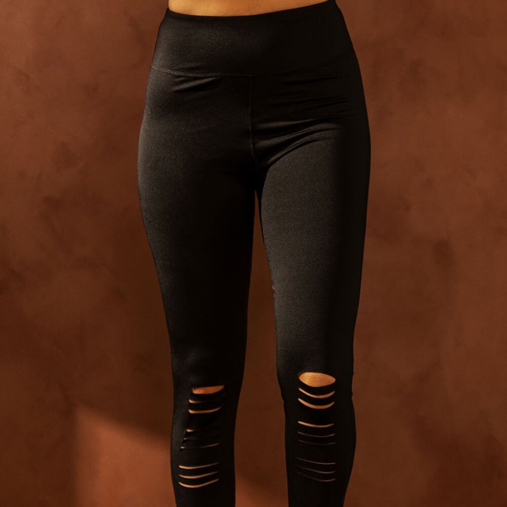 NWOT Black Ripped Leggings - Women Pants & Jumpsuits